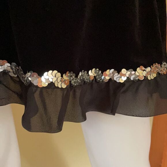 Coldwater Creek p6 Black Velvet Dress - Picture 4 of 7